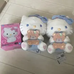 ハローキティ ソフビメイツ　ぬいぐるみ　３点セット　サンリオ　プライズ