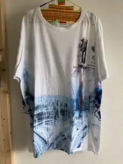 RADIOHEAD グラフィックTシャツ 青/赤 レディオヘッド - メルカリ