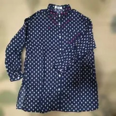 Golden Bear 長袖シャツ ネイビー 花柄 Mサイズのサムネイル
