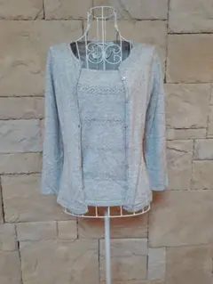 フンワリ薄手ニットアンサンブル