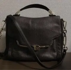 コーチ　美品ダークブラウン ショルダーバッグ
