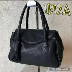 《未使用級》イビザ　レザーハンドバッグ タッセル付き冠婚葬祭着物