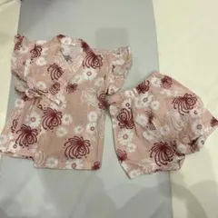 花柄甚平とショートパンツセット 95cm未満