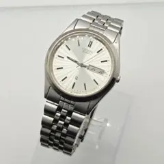 CITIZEN 6100-896788 新品電池 シルバー文字盤 デイデイト