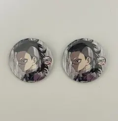 鬼滅の刃　全集中展　幕間画　缶バッジ　肆　不死川玄弥