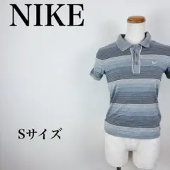 나이키 스트라이프 반팔 폴로 셔츠 그레이 여성용 S 골프