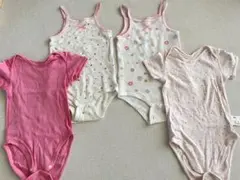 ベビー服4枚セット ロンパース キャミソール 半袖 80