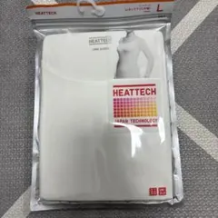 ヒートテック　L Uネック（八分袖）　ホワイト