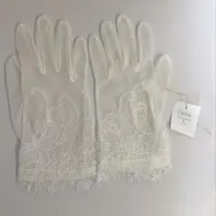 結婚式 Cherie ホワイトウェディンググローブ CG-020/805