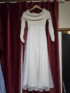 美品♡2025AWオフショルドッキングワンピース