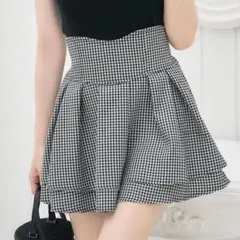 2025年最新】MichellMACARON フレアチェックスカートの人気アイテム