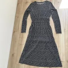 ZARA 花柄プリント ロングドレス「美品」