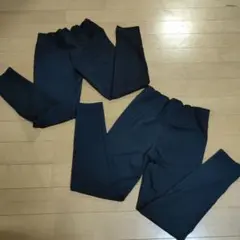 ユニクロ エアリズム UVカット スパッツ 140 黒 2枚セット