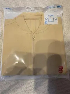 エアリズム　UVカット　メッシュ　ブルゾン　100 ベージュ　新品