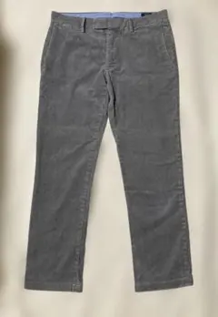 ポロラルフローレン　コーデュロイ ストレッチスリムフィットパンツグレー W30