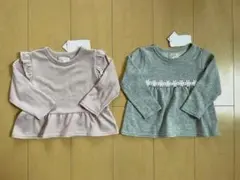 西松屋　裏毛カットソーセット