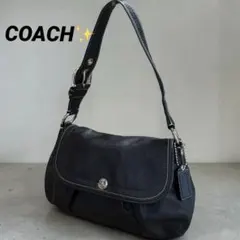 極美品✨コーチ　ワンショルダーバッグ　レザー　ブラック　肩掛け可　SOHO