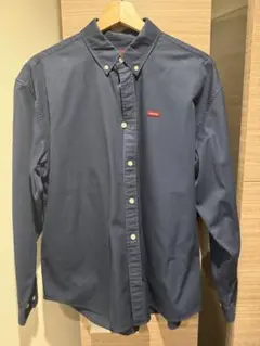 Supremeネイビー ボタンダウンシャツ