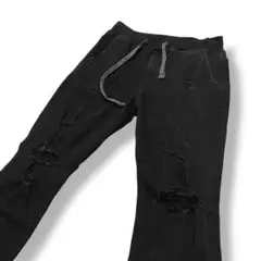 アズールバイマウジー RIB CRASH SKINNY ストレッチ サイズM