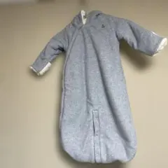 babyGap ジャンプスーツ　60cm 3-6M グレー ボア 美品
