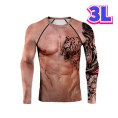 3DTシャツ　ロングTシャツ　ロンT　新品　大きいサイズ　2XL　3Lサイズ