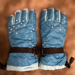 【極美品】水色ウインタースポーツ用グローブ
