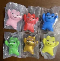 福島　赤べこちゃんのおみみ　ばんざいペンおき 全6種コンプリートセット