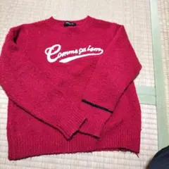 COMME CA ISM 120A 赤セーター