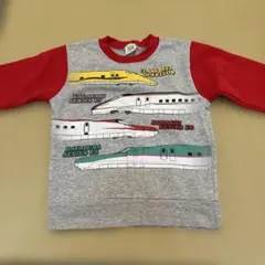 TRAIN GARAGE 子供用 トレーナー 新幹線 裏起毛 120