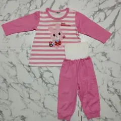 Hot Biscuit 長袖パジャマ 80cm ピンク