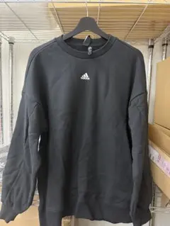 adidas ブラック トレーナー　XL