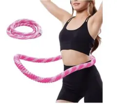 【新品未使用】NidoDegatoフラフープ ダイエットソフト ピンク1.2kg