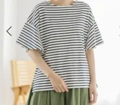 【LEPSIM】マルチキノウソデフレアTシャツ　Ｌのサムネイル