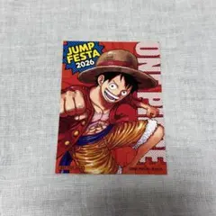 ジャンプフェスタ ジャンフェス ステッカー 配布物 ワンピース ルフィ
