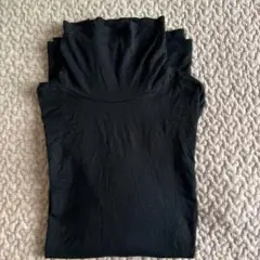UNIQLO HEATTECH 黒 長袖カットソー M～Lサイズ