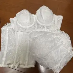 ブライダルインナー　D75 セモア　5点セット　ブラ　ウエストニッパー等