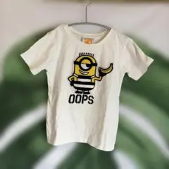 即納‼️ ライトオン ミニオンズ キッズ Tシャツ ホワイト OOPS 140のサムネイル
