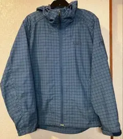 消*ん様 AIGLE フード付きチェック柄ナイロンジャンパー S