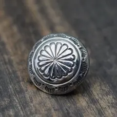 シルバー925 ハンドメイド スタンプワーク コンチョ インディアンジュエリー