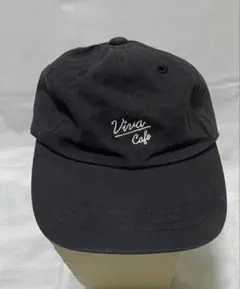 Viva Cafe 刺繍ロゴ ベースボールキャップ 黒