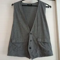 COMME CA ISM ベスト グレー Mサイズ