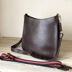 Geminil レザー ショルダーバッグ 黒 - メルカリ