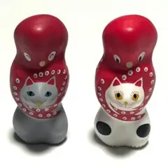 キタンクラブ 相良人形 猫に蛸 白 グレー カプセルトイ Kitan Club