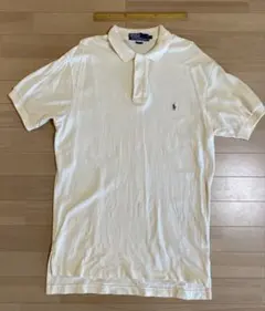 ポロ・ラルフ・ローレン Ralph Laurenアイボリーポロシャツ　M