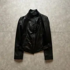 archive grunge leather jacket y2k black