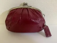 COACH コーチ がま口 コインケース 小銭入れ エナメル
