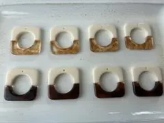 アクセサリーパーツ ハンドメイド素材 no.29 アクリル チャーム 8個