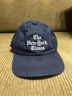 The New York times キャップ　ネイビー　新品未使用 2025年最新】ニューヨークタイムズ キャップの人気アイテム