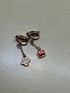 ピンクゴールドイヤリング