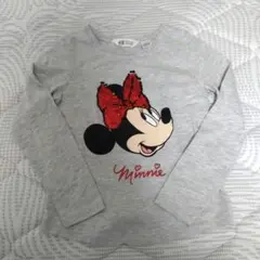 H&M ミニー　変身スパンコール Tシャツ 130